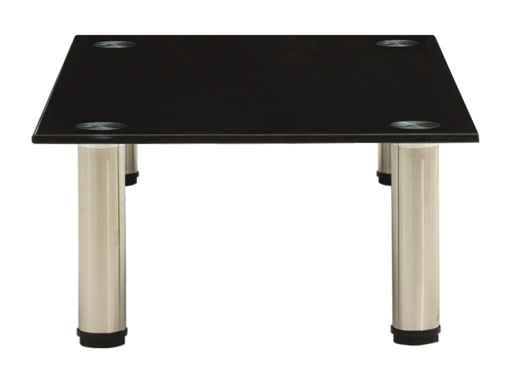322761 TV Stand Black 60x35x17 cm Tempered Glass JROM89527