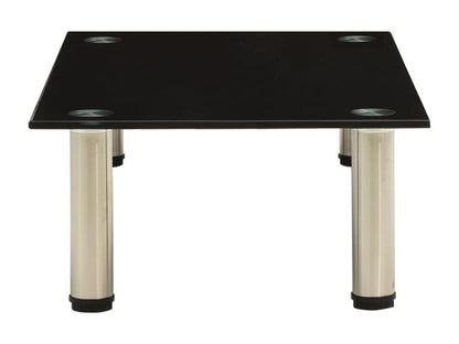 322761 TV Stand Black 60x35x17 cm Tempered Glass JROM89527