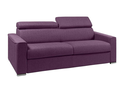 Canapé 4 places convertible express en tissu violet - Couchage 160 cm - Matelas 18 cm Chezlova ZQAX62233