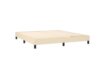 Sommier à Artigeo de lit avec matelas Crème 160x200 Tissu OBQF86173