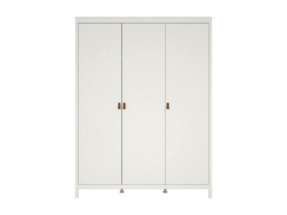 Garde-robe 3 portes Chezlova Meubles de chambre Penderie de plain-pied Placard à vêtements 150x58 h199 cm Blanc AXDI18979