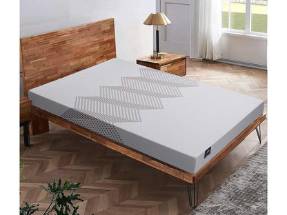 Matelas Capella 160x200cm - Mousse Haute Densité-Épaisseur 15cm-Soutien Tonique Parfait / Moelleux-Label sanitized Anti bactérien/acarien VDSJ93751