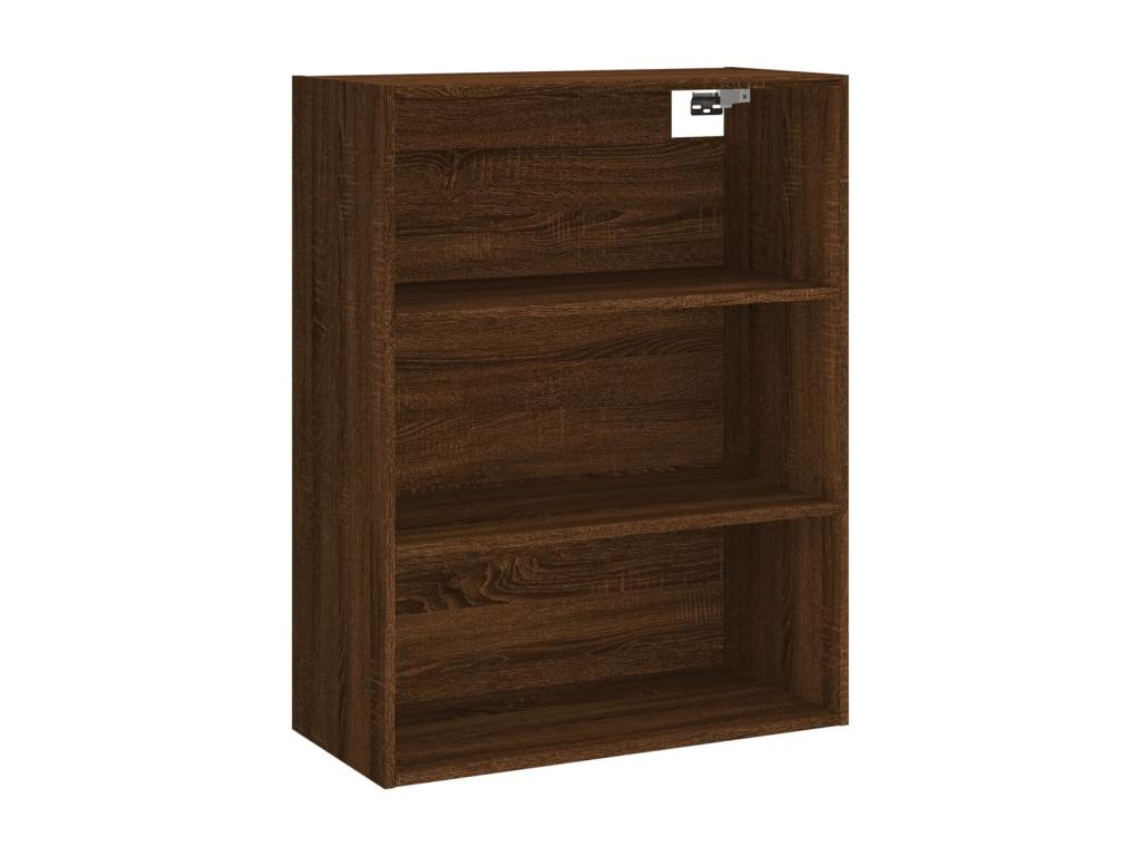 Buffet haut Chêne marron 69.5x34x180 cm Bois d'ingénierie KERU79487