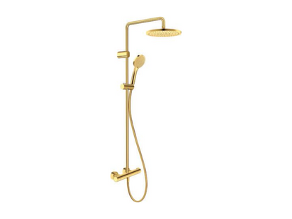 Colonne de douche thermostatique Artigeo MinusFlow doré poli JJJL94923