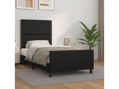 Cadre de lit sans matelas noir 90x190 cm similicuir SXAB50719