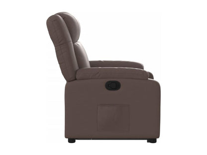 Fauteuil inclinable marron similicuir BDRO34709