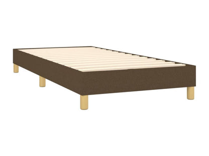 Lit à sommier tapissier avec matelas Marron foncé 80x200 cm EGCS48111