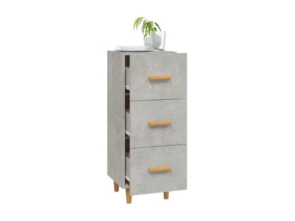 Buffet Gris béton 34.5x34x90 cm Bois d'ingénierie TLEG51590
