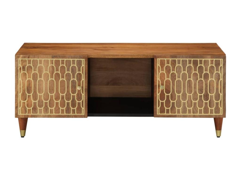 Table basse 100x54x40 cm bois de manguier massif INLE54507