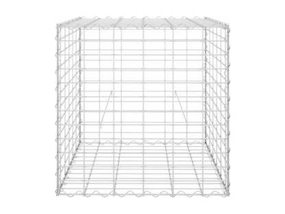 Lit surélevé Chezlova à gabion Fil d'acier 60x60x60 cm NDFU56601
