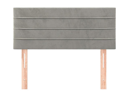 Tête de lit Gris clair 100x5x78/88 cm Velours PKPU76943