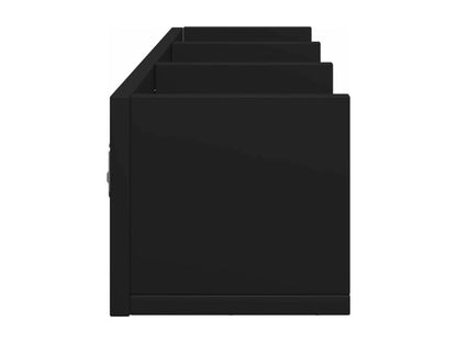 Armoire murale noir 75x18x16.5 bois d'ingénierie MDAB05847