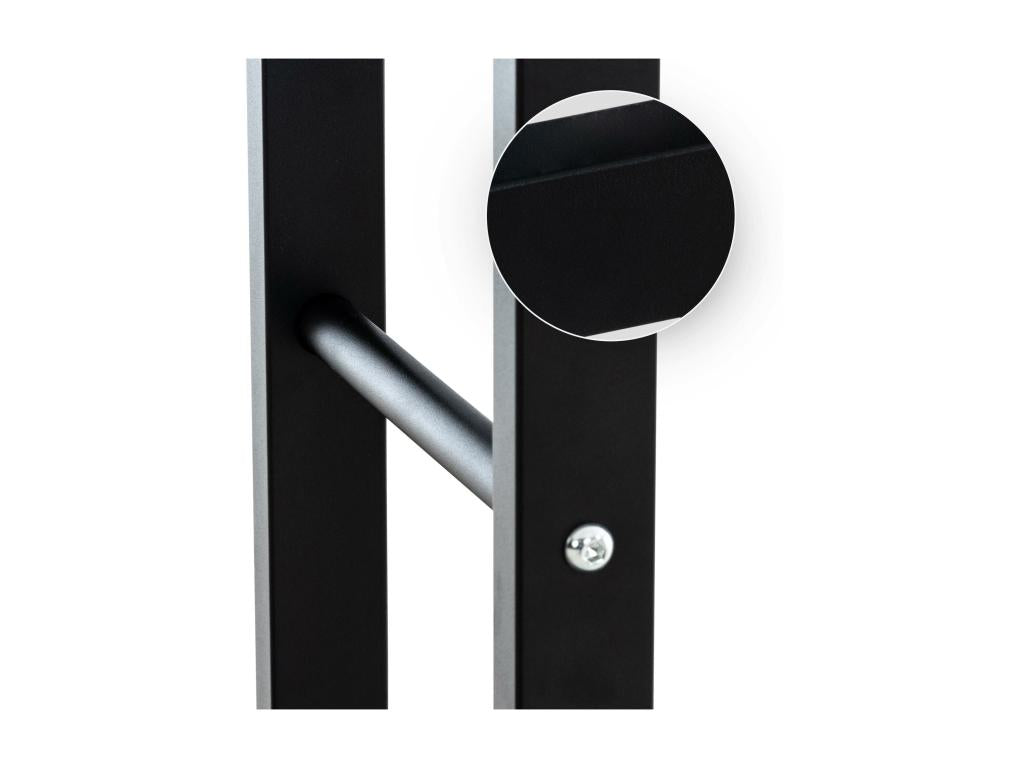 Etagère bois de cheminée - Métal - 60x25x100cm - Noir - Cosymeub V2 NFHL58011