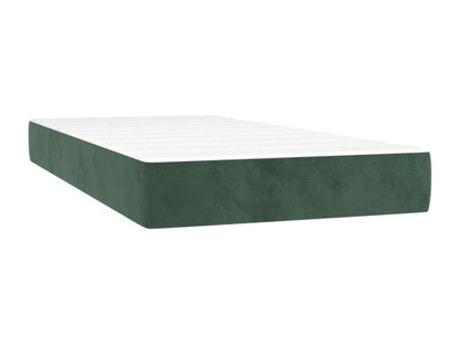 Lit à sommier tapissier avec matelas Vert foncé 90x190 cm GWKU63194
