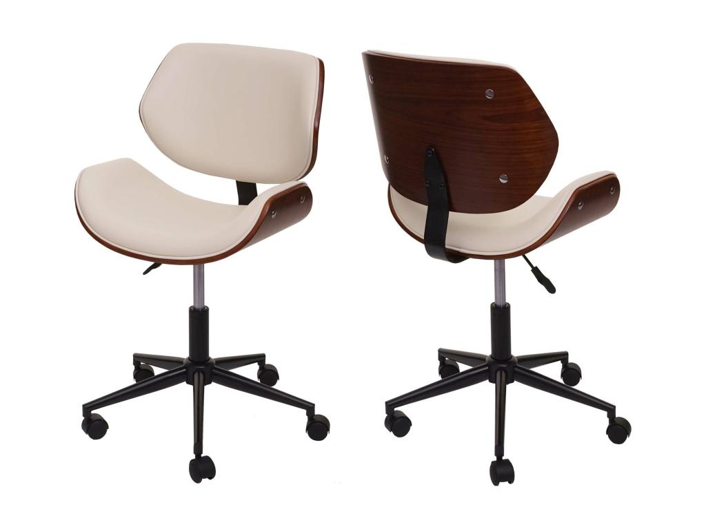 Chaise de bureau Cosymeub-G25 crème XUDX12444