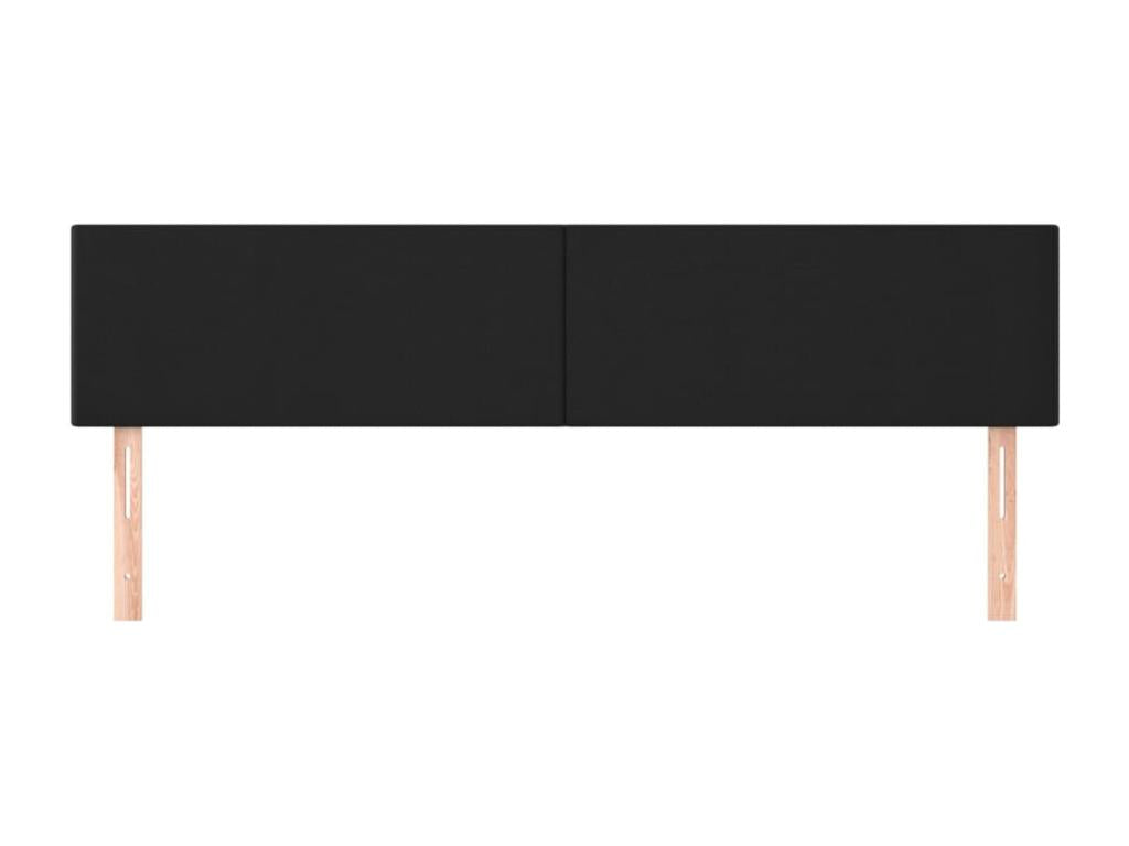 Tête de lit 2 pièces Noir 90x5x78/88 cm Similicuir KOMG88881