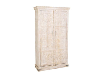 Armoire en bois finition artisanale 100x40x180h cm XOJU30653