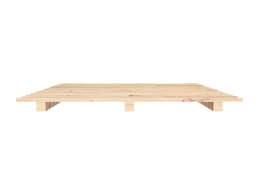 Cadre de lit 120x200 cm Bois de pin massif EMXY14497