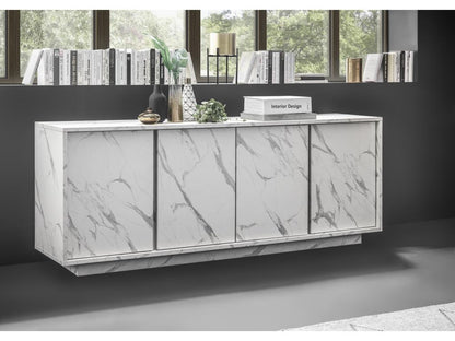 Buffet Artigeo finition marbre blanc 180 cm FOYC64386