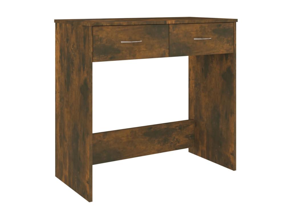 Bureau table poste de bois marron 80x40x75 cm 02 0023589 ZFOC35359
