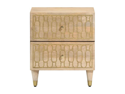 Table de chevet 40x33x46 cm Bois de manguier solide VNGL90970