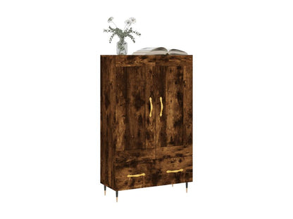 Buffet haut chêne fumé 69.5x31x115 cm bois d'ingénierie VPUE10398