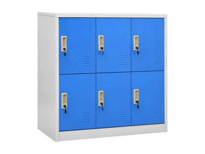 Armoire à casiers Gris clair et bleu 90x45x92.5 cm Acier YIMD65269