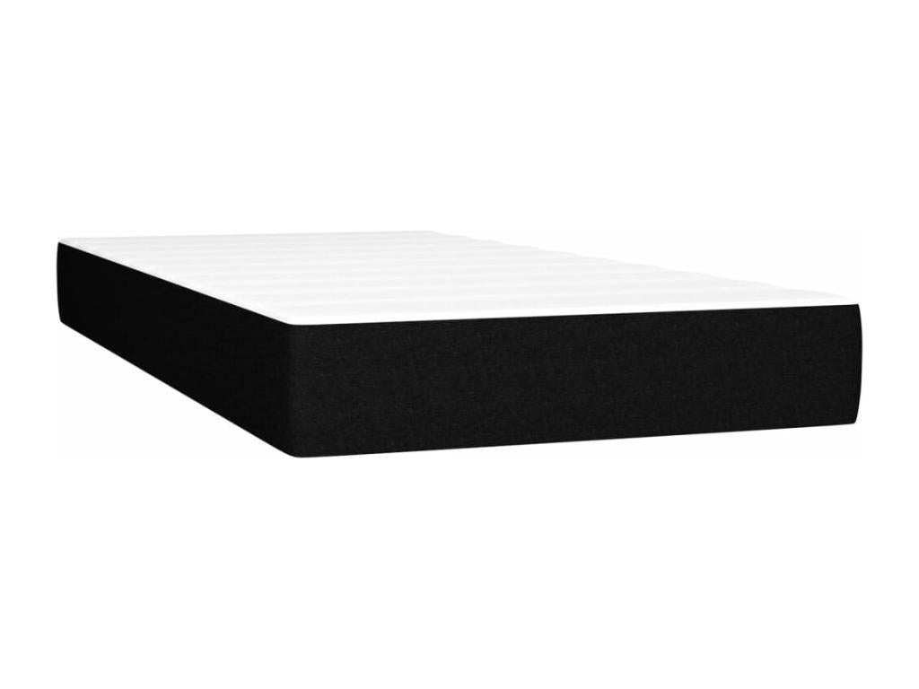 Sommier tapissier avec matelas et LED Noir 80x200cm Tissu ZYGI41727
