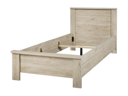 NATURAL - Lit 90x200cm Aspect Bois Clair AJSE36172