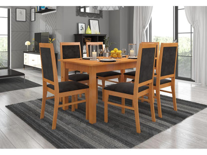 Chaise bois clair de hêtre et tissu Artigeo-Tissu 27102 EUVW37111