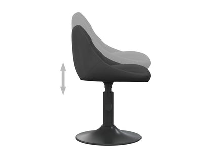 Chaises pivotantes à manger lot de 6 noir velours EACF25194