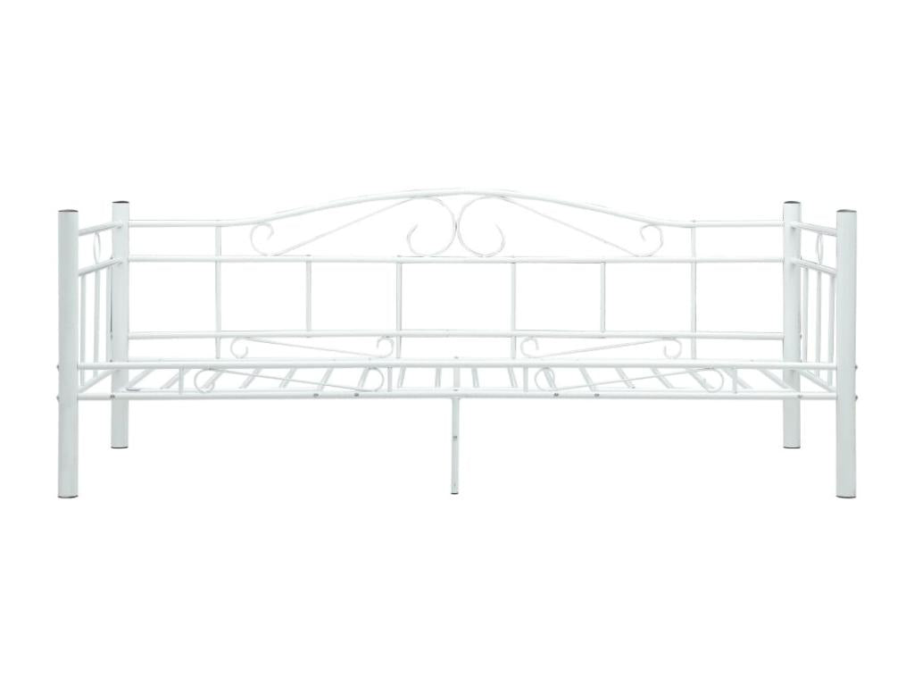 Cadre de lit de repos Blanc Métal 90x200 cm TTCZ00886