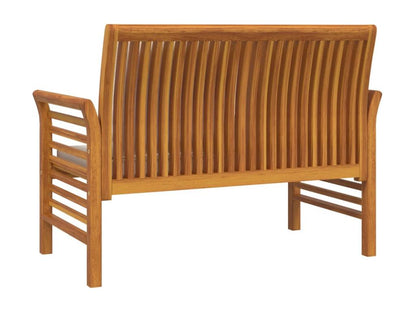 Banc canapé avec coussins Blanc crème Bois d'Artigeo solide SBUC64518