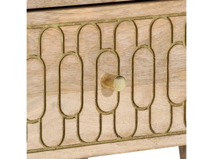 Table de chevet 40x33x46 cm Bois de manguier solide VNGL90970