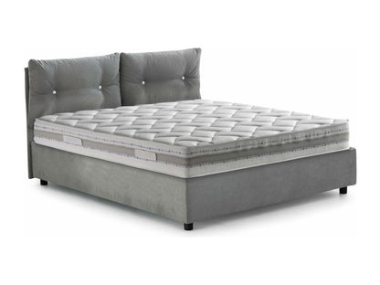 Lit Cosymeub size Cosymeub lit coffre avec revêtement en tissu Made in Italy ouverture frontale adapté pour matelas 120x190 cm gris VYIH19479