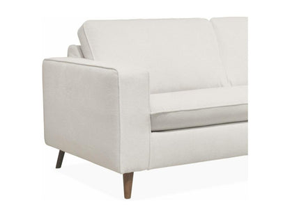 Canapé lit 3 places ivoire avec matelas 12cm d'épaisseur- fabriqué en France EQKN78706