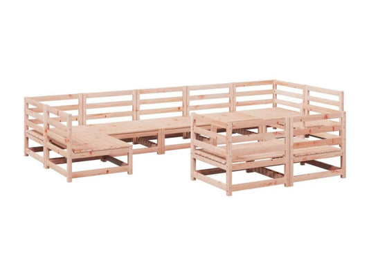 Salon de jardin 9 pcs bois massif sapin de Cosymeub YTYZ38306