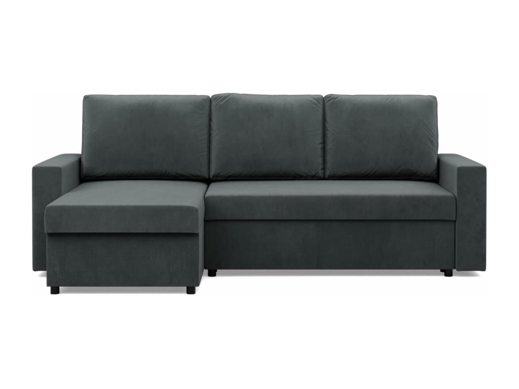 Canapé d'angle avec fonction couchage Gris foncé LGCI31200