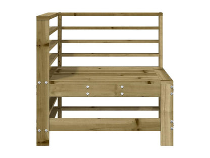 Canapé d'angle de jardin bois de pin imprégné EFEA28797