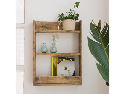 Etagère en bois de couleur marron 60 cm Chezlova XHRQ13978