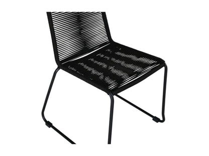 Artigeo Chaise de jardin empilable noir. LGME35156