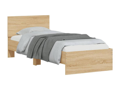 Cadre de lit sans matelas avec tête de lit 90x190 cm HCWD45232