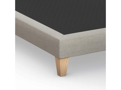 Sommier déco tapissier beige lin - Artigeo 120x200 NEMT86707