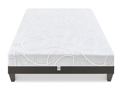 Cosymeub - Ensemble EUPRAXIE 140x190 cm - Matelas Mémoire de forme Sommier Bois AVVS41514