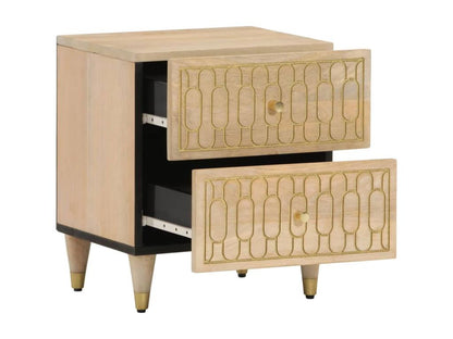 Table de chevet 40x33x46 cm Bois de manguier solide VNGL90970