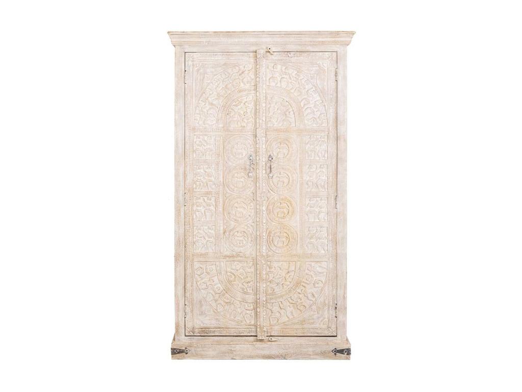 Armoire en bois finition artisanale 100x40x180h cm XOJU30653