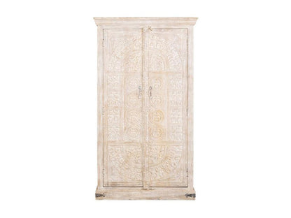 Armoire en bois finition artisanale 100x40x180h cm XOJU30653