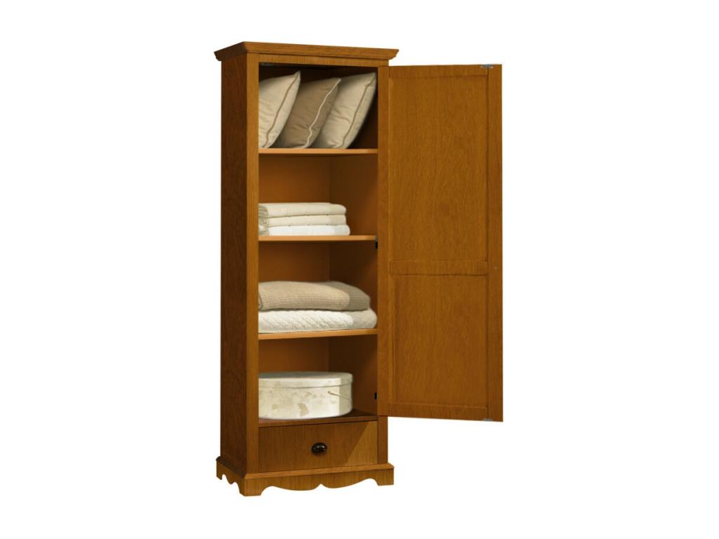 Bonnetière Pin Massif Miel Style Anglais 4 Niches L 70 H 186 P 42 cm YIYT65802