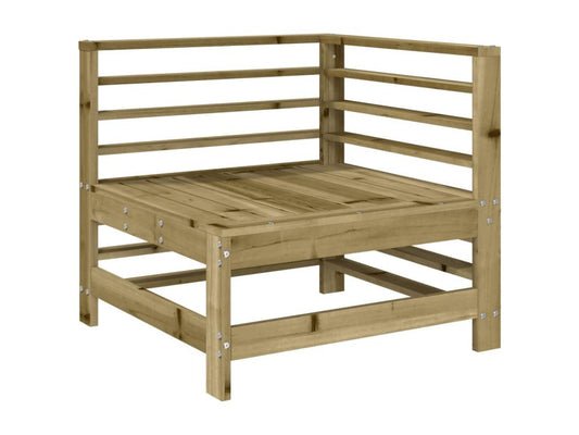 Canapé d'angle de jardin bois de pin imprégné EFEA28797