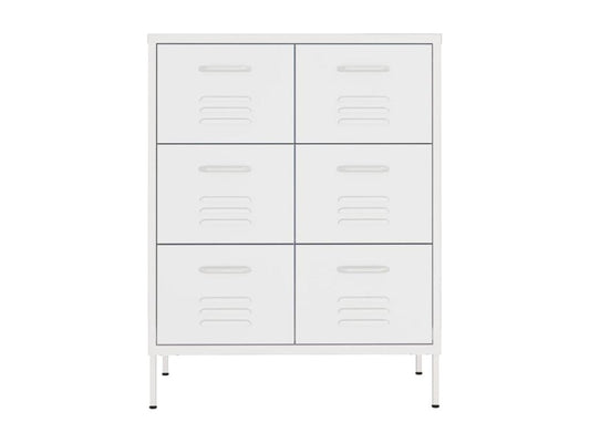 Armoire à tiroirs Blanc 80x35x101.5 cm Acier DAVH98605